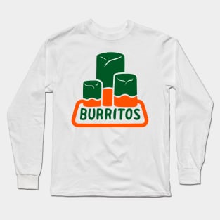 Burritos, the official food of drinking Jarritos!! Long Sleeve T-Shirt